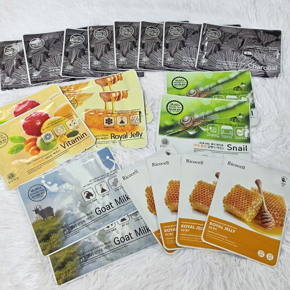 KOREAN SKINCARE SHEET MASK BUNDLE (20 PCS)